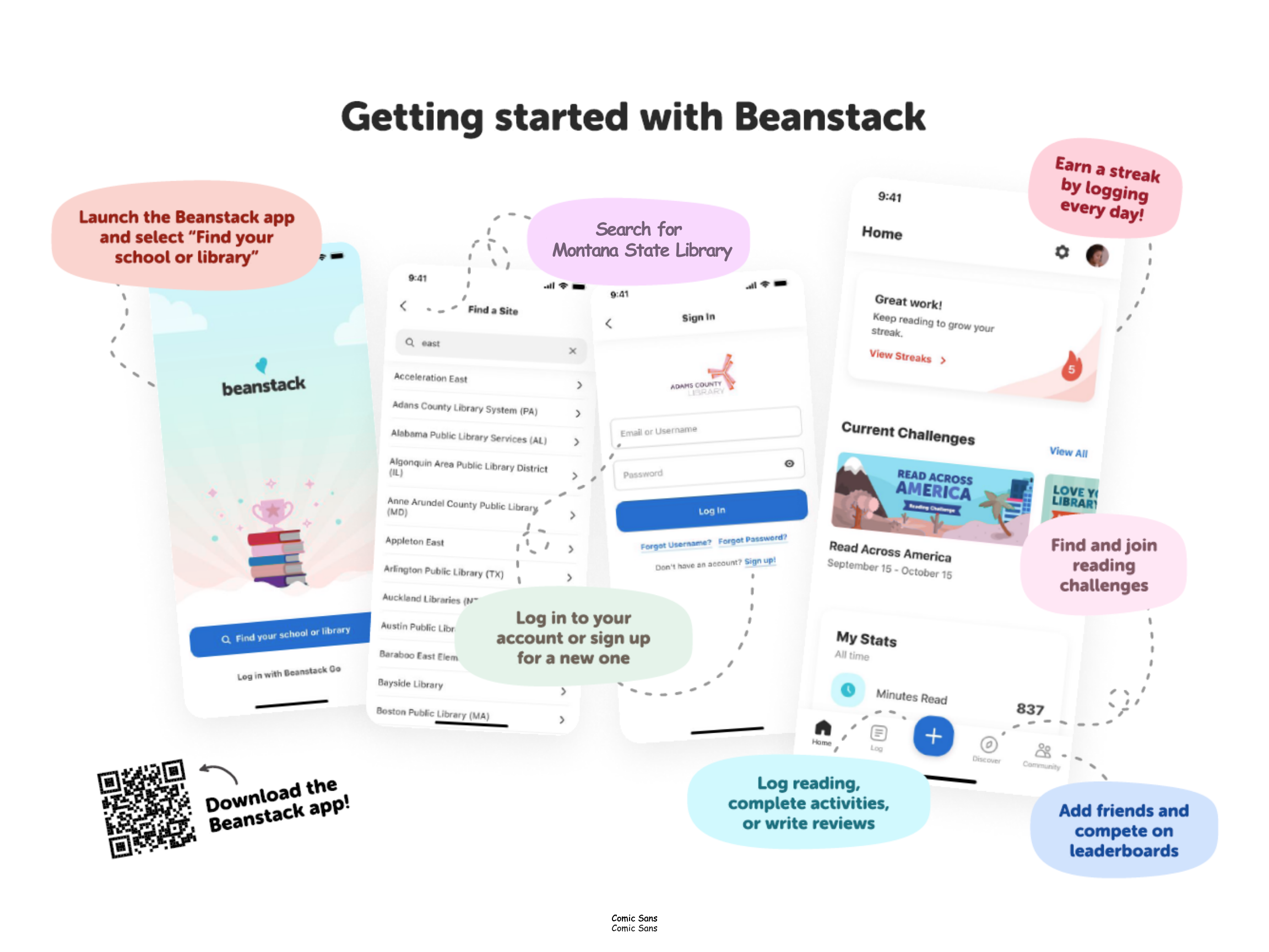 Getting Started With Beanstack by downloading the Beanstack app